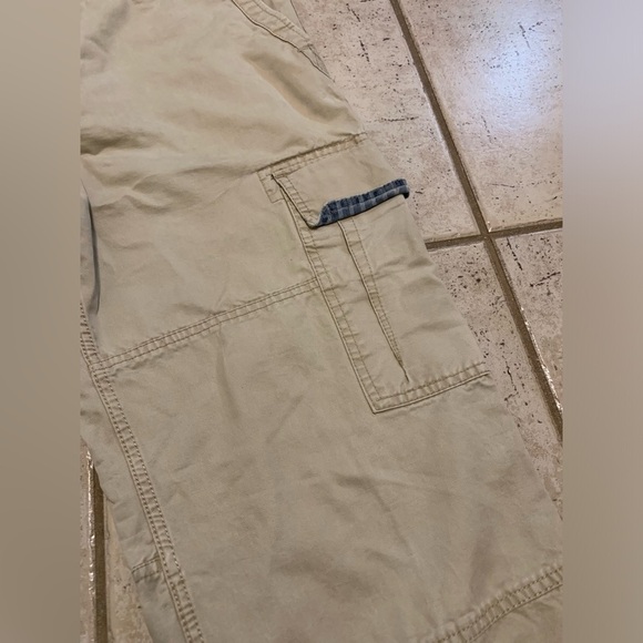 Old Navy Men's Tan Cargo Pants - Size 36x34 - 100% Cotton - Picture 7 of 9
